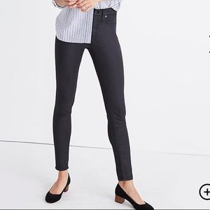 Madewell High Rise Skinny Jeans: Coated Edition